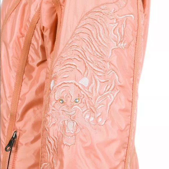 A diamond in the snow ski jacket 10 large coral peach shimmer shiny fitted L - Picture 5 of 7